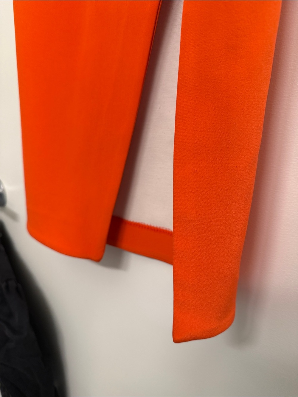 NICHOLAS Orange Coral Red Silk Strapless Cutout Front Slit Cocktail Dress Size 2 - Picture 8 of 15